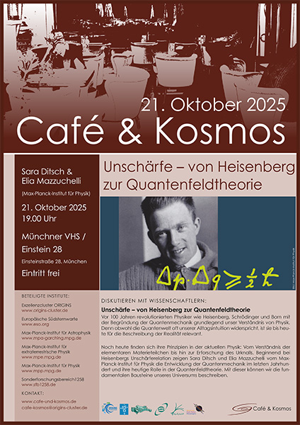 Cafe und Kosmos im Oktober 2025